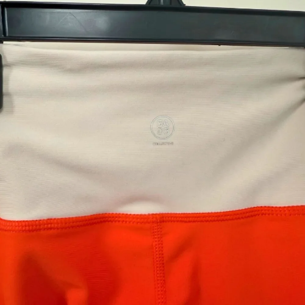 SAGE COLLECTIVE Orange Pink Colorblock Legging Size XS - Picture 10 of 16